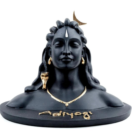 Adiyogi Shiva Statue for Car Dash Board, Pooja & Gift, Mahadev Murti, Idol, Lord Adiyogi Shankara for Home & Office Decor
